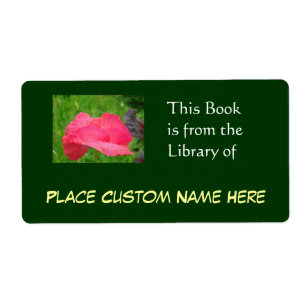 Boek uit de Bibliotheek van Aangepaste Naam Groen Etiket