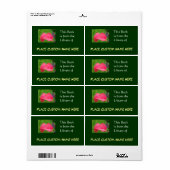 Boek uit de bibliotheek van Custom Name Groen Etiket (Full Sheet)
