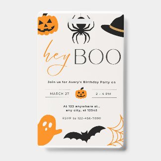 Boek Uitnodigingskaart Halloween Party Badge