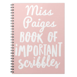 BOEK VAN BELANGRIJK GEKRABBEL NOTITIEBOEK