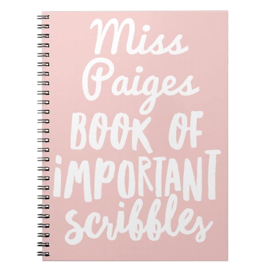 BOEK VAN BELANGRIJKE SCHRIJVEN NOTITIEBOEK (Voorkant)