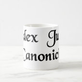 Boek van de canonwet koffiemok (Center)