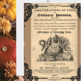 Boek van de culinaire gif van de 1820 antiek sched briefkaart
