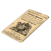 Boek van de culinaire gif van de 1820 antiek sched magneet (Linkerzijde)