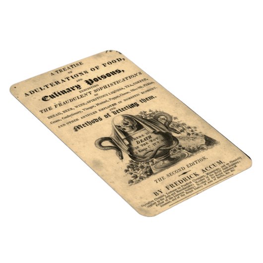 Boek van de culinaire gif van de 1820 antiek sched magneet (Rechterzijde)