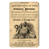 Boek van de culinaire gif van de 1820 antiek sched magneet (Verticaal)