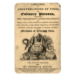 Boek van de culinaire gif van de 1820 antiek sched magneet