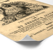 Boek van de culinaire gif van de 1820 antiek sched poster (Hoek)