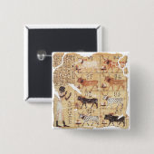 Boek van de Dead-Maiherperi-1479bc Vierkante Button 5,1 Cm (Voorkant /achterkant)