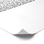 Boek van de Ephesianen (volledige KJV-tekst) Poster (Hoek)