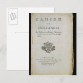 Boek van de klachten" briefkaart (Voorkant / Achterkant)