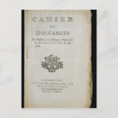 Boek van de klachten" briefkaart (Voorkant)