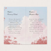 Boek van de liefde details bijsluiter kaart (Binnenkant ongevouwen)