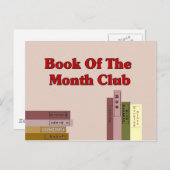 Boek van de maandclub briefkaart (Voorkant / Achterkant)