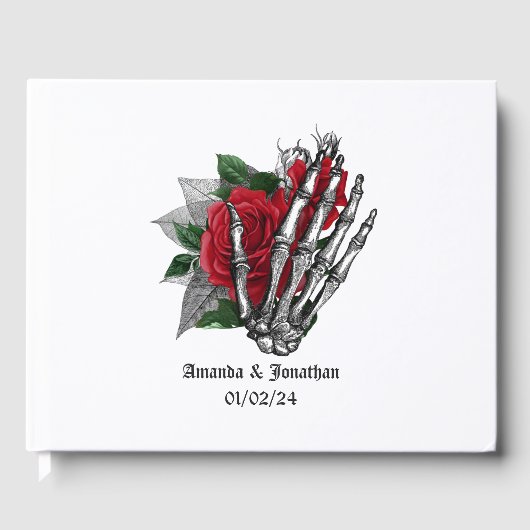 Boek van de Rode Floral Gothic Wedding (Voorkant)