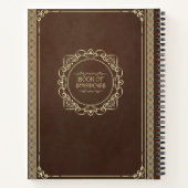 Boek van de schaduwen verontruste bruin  tijdschri (Achterkant)