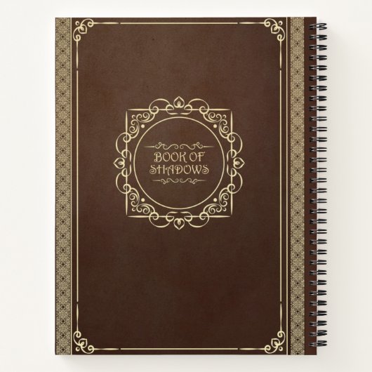 Boek van de schaduwen verontruste bruin  tijdschri (Achterkant)