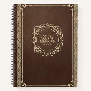 Boek van de schaduwen verontruste bruin tijdschri