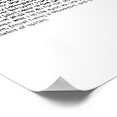 Boek van de Song van Solomon (volledige KJV-tekst) Poster (Hoek)