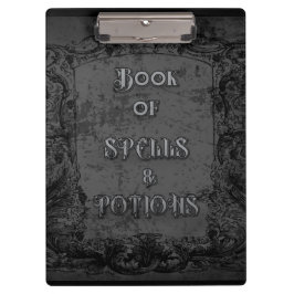 Boek van de spreuken en drankjes klembord