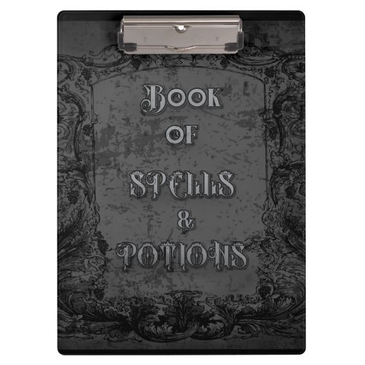 Boek van de spreuken en drankjes klembord (Voorkant)