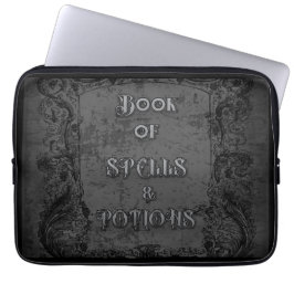 Boek van de spreuken en drankjes laptop sleeve
