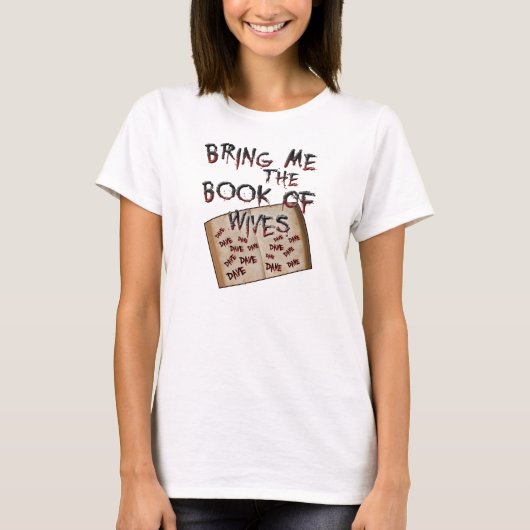 boek van de vrouw t-shirt (Voorkant)