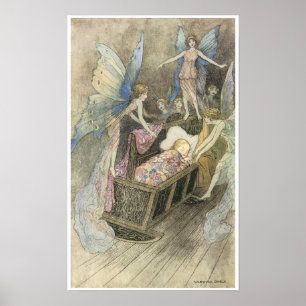 Boek van Fairy Poetry, Warwick Goble Poster