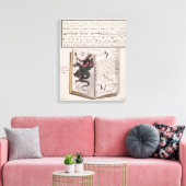 Boek van gedistilleerde dranken canvas afdruk (Insitu (Woonkamer))