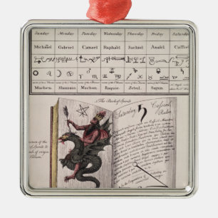 Boek van gedistilleerde dranken metalen ornament