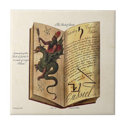 Boek van gedistilleerde dranken tegeltje (Voorkant)