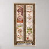 Boek van geheimen "Visio Mystica" Alchemy Poster (Voorkant)