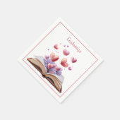 Boek van harten servet (Hoek)