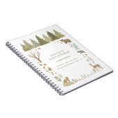 Boek van het Baby shower van Bossen Notitieboek (Rechterzijde)