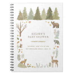 Boek van het Baby shower van Bossen Notitieboek