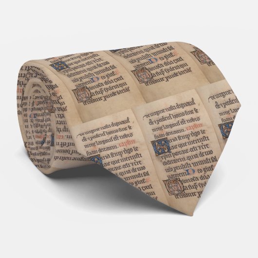 Boek van het middeleeuwse Latijnse schrijven Stropdas (Opgerold)