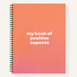 Boek van het positieve Notitieboek van de Gradiënt