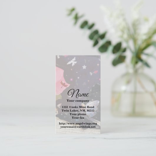 Boek van het Visitekaartje Fairy Tales (Staand voorkant)