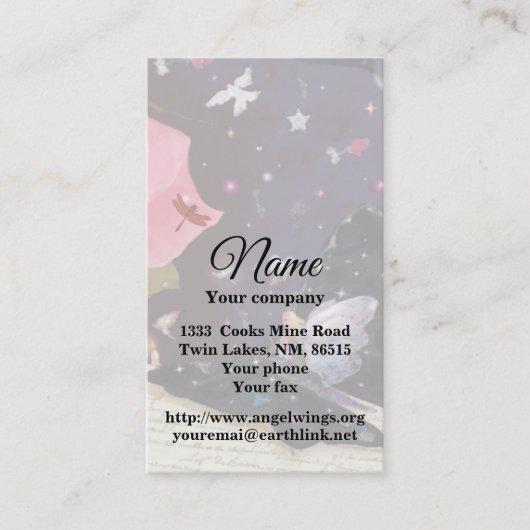 Boek van het Visitekaartje Fairy Tales (Voorkant)