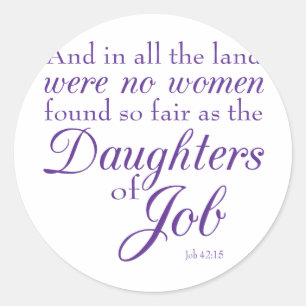 Boek van Job Bible Verse Sticker