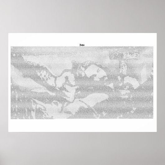 Boek van John (volledige KJV-tekst) Poster (Voorkant)