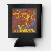 Boek van Kells Keltische knoop middeleeuwse vogel Blikjeskoeler (Voorkant)