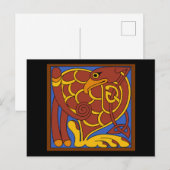 Boek van Kells Keltische knoop middeleeuwse vogel Briefkaart (Voorkant / Achterkant)