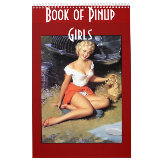 Boek van Retro Pinup Meisjes 14 Afbeeldingen Kalender (Hoes)
