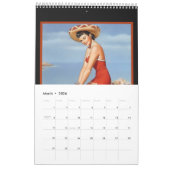 Boek van Retro Pinup Meisjes 14 Afbeeldingen Kalender (Mar 2026)