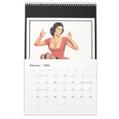 Boek van Retro Pinup Meisjes 14 Afbeeldingen Kalender (Feb 2026)