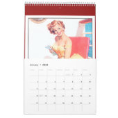 Boek van Retro Pinup Meisjes 14 Afbeeldingen Kalender (Jan 2026)