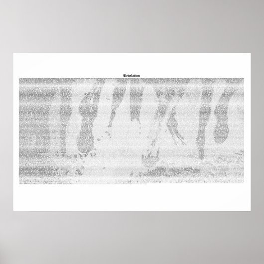 Boek van revisie (volledige KJV-tekst) Poster (Voorkant)