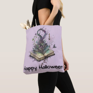 Boek van Schaduwen Hekserij Pagan Wicca Halloween Tote Bag