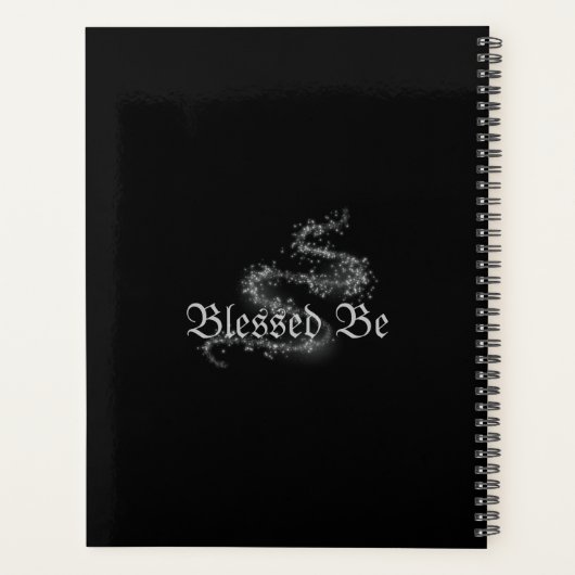  boek van schaduwen rode heksen zwart dagboek planner (Achterkant)